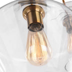 Lampade a sospensione moderne con paralumi geometrici in vetro trasparente