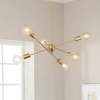 Luce Sputnik Moderno Mid-Century a 6 Luci
