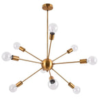 Moderno Lampadario Sputnik a 9 Luci in Stile Mid-Century
