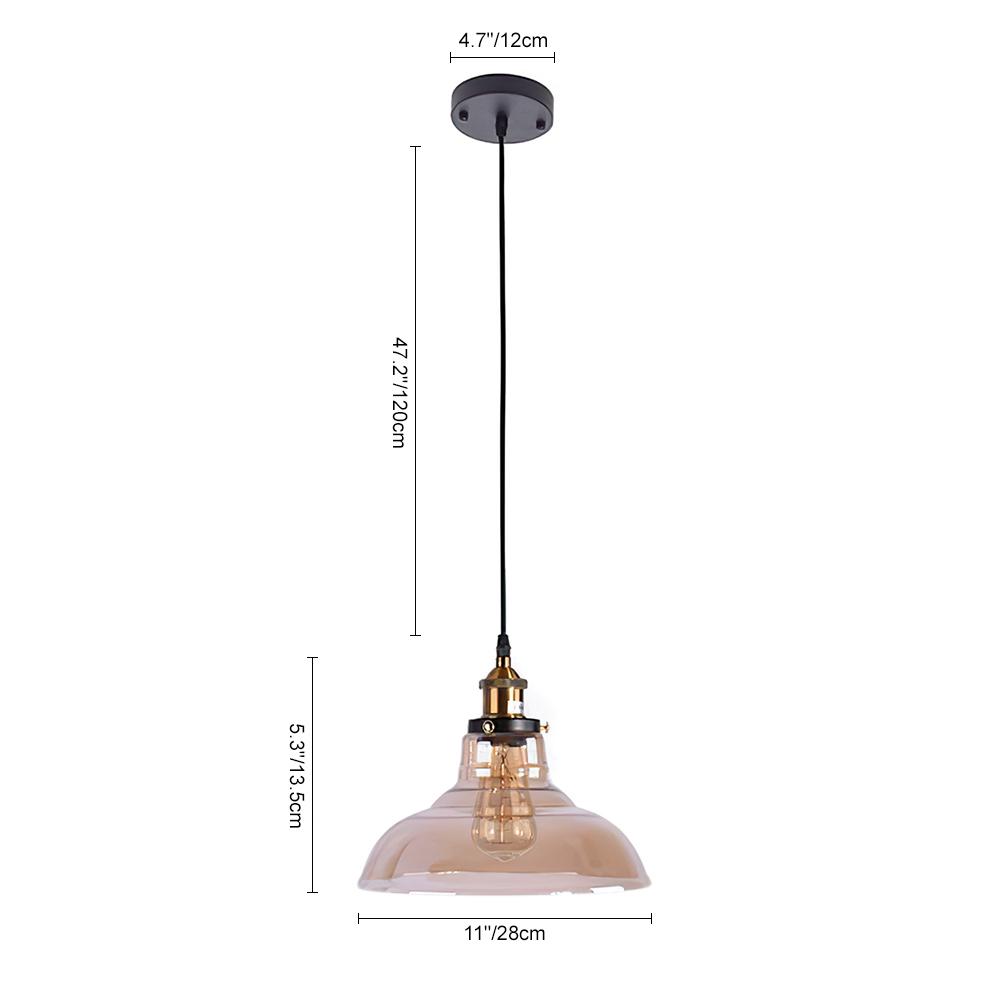 Illuminazione a Sospensione Moderna in Vetro Singolo