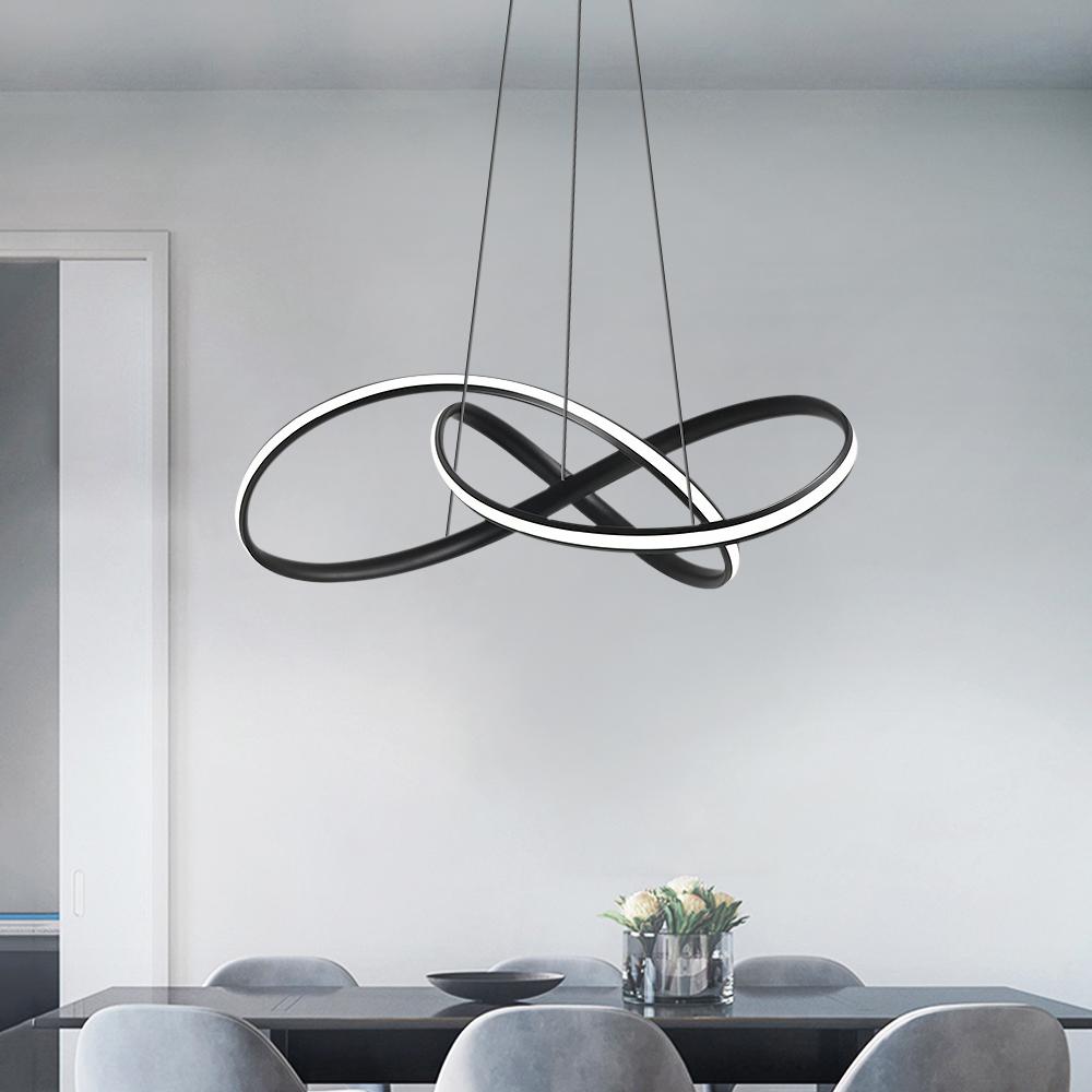 Lampade a sospensione a LED con design moderno e attorcigliato