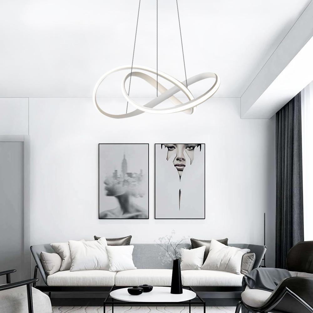 Lampade a sospensione a LED con design moderno e attorcigliato