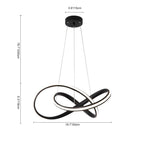 Lampade a sospensione a LED con design moderno e attorcigliato