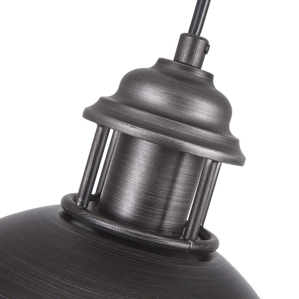Industrial 1-Light Pot Lid Dome Pendant