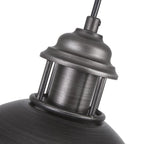 Industrial 1-Light Pot Lid Dome Pendant