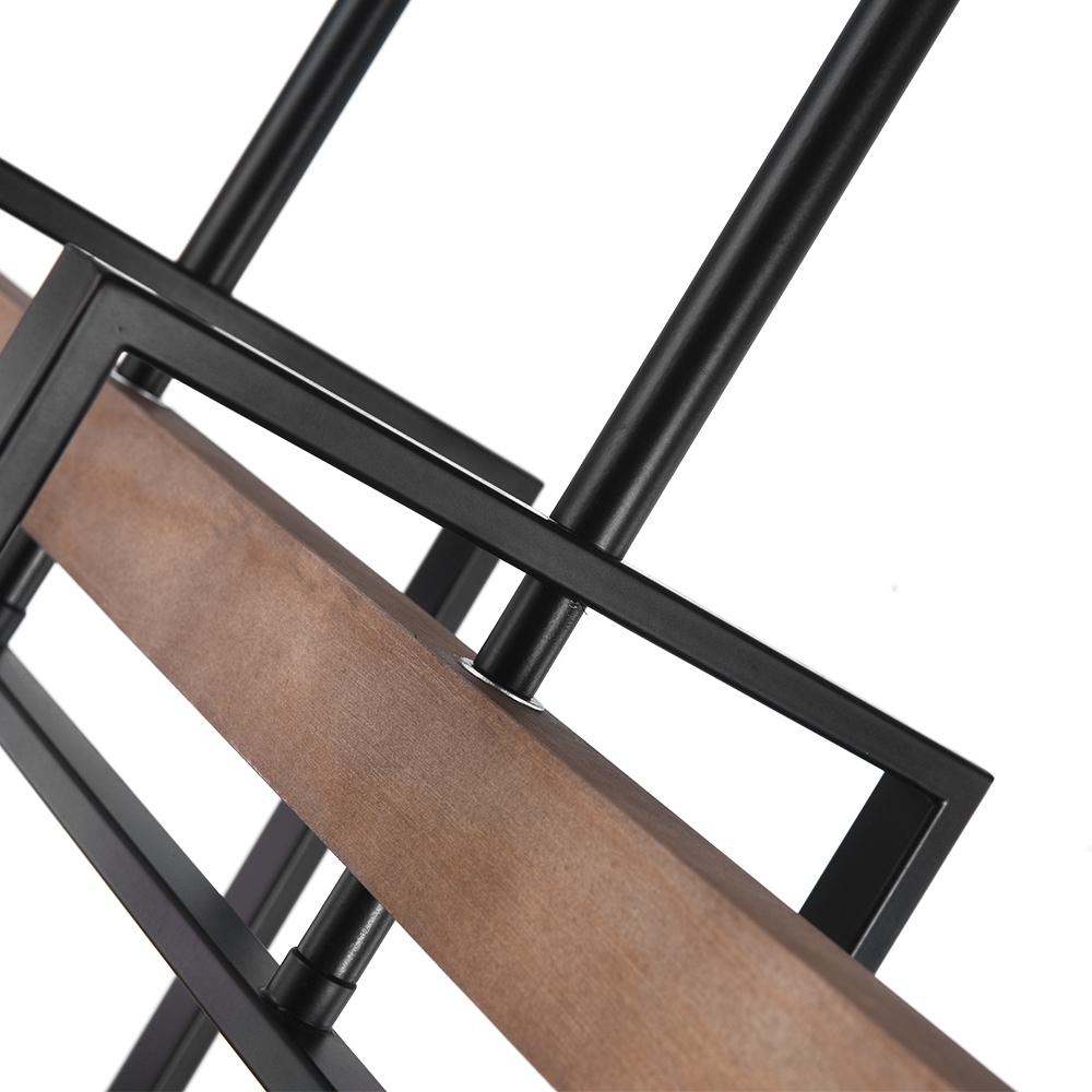 Lampadario in Legno Rettangolare Stile Country