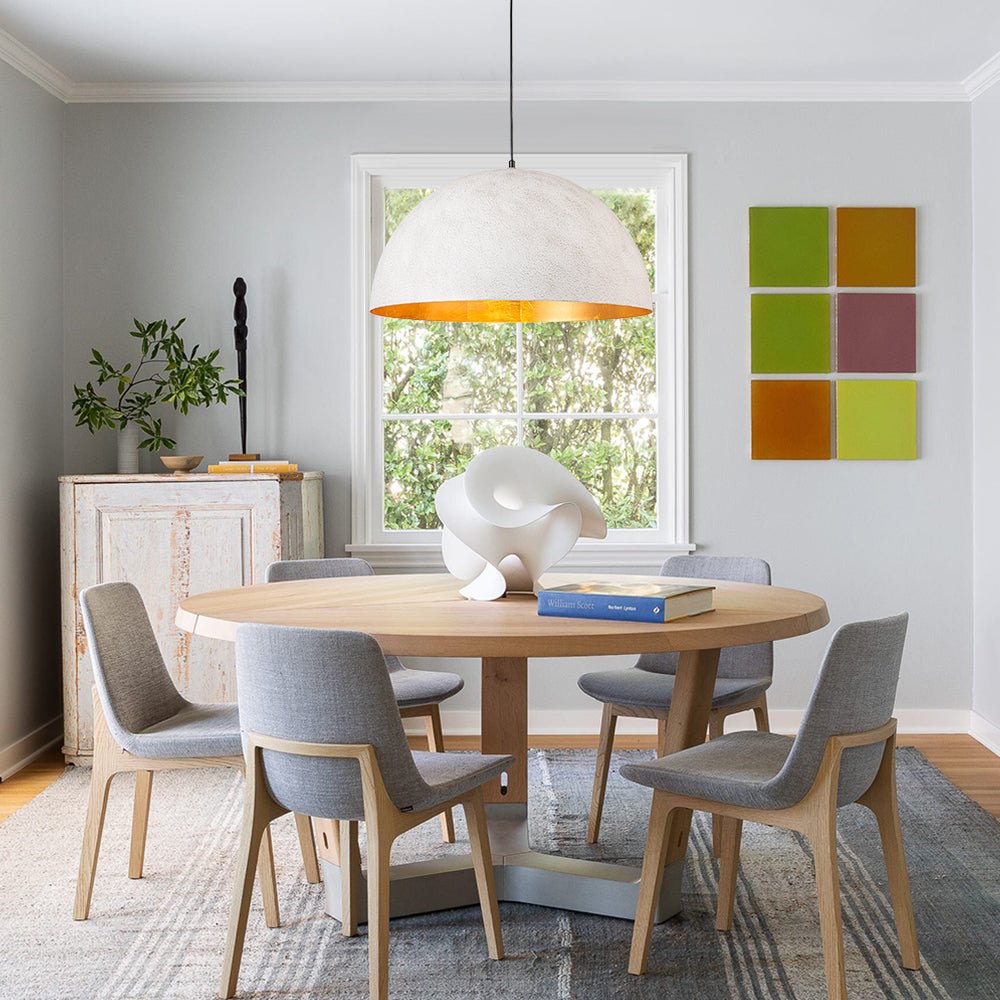 1-Luce Industriale Oversized Lampadario a Cupola in Metallo