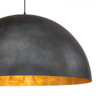 1-Luce Industriale Oversized Lampadario a Cupola in Metallo