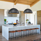 1-Luce Industriale Oversized Lampadario a Cupola in Metallo