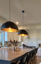 1-Luce Industriale Oversized Lampadario a Cupola in Metallo