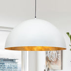 1-Luce Industriale Oversized Lampadario a Cupola in Metallo