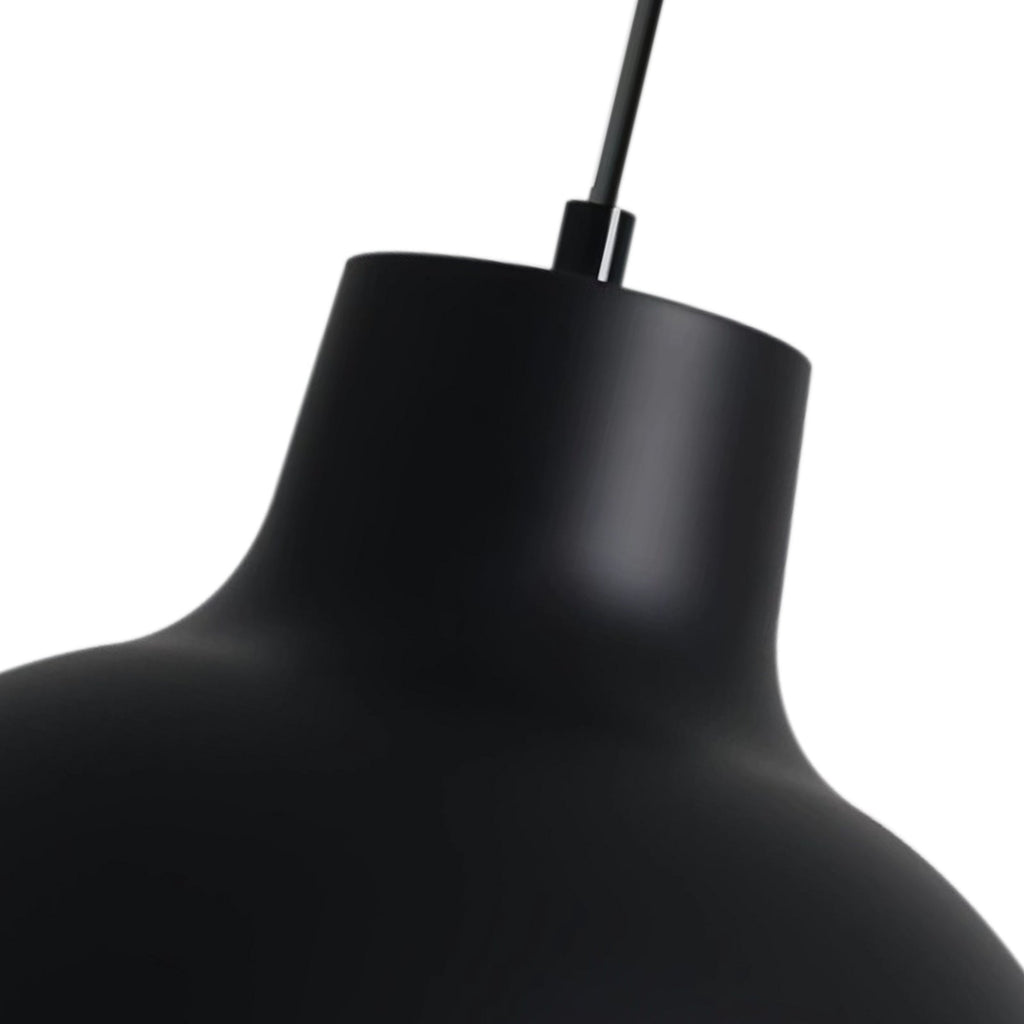 1-Luce Minimalista Moderna in Metallo Opaco a Cupola