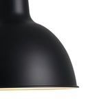 1-Luce Minimalista Moderna in Metallo Opaco a Cupola