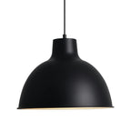 1-Luce Minimalista Moderna in Metallo Opaco a Cupola
