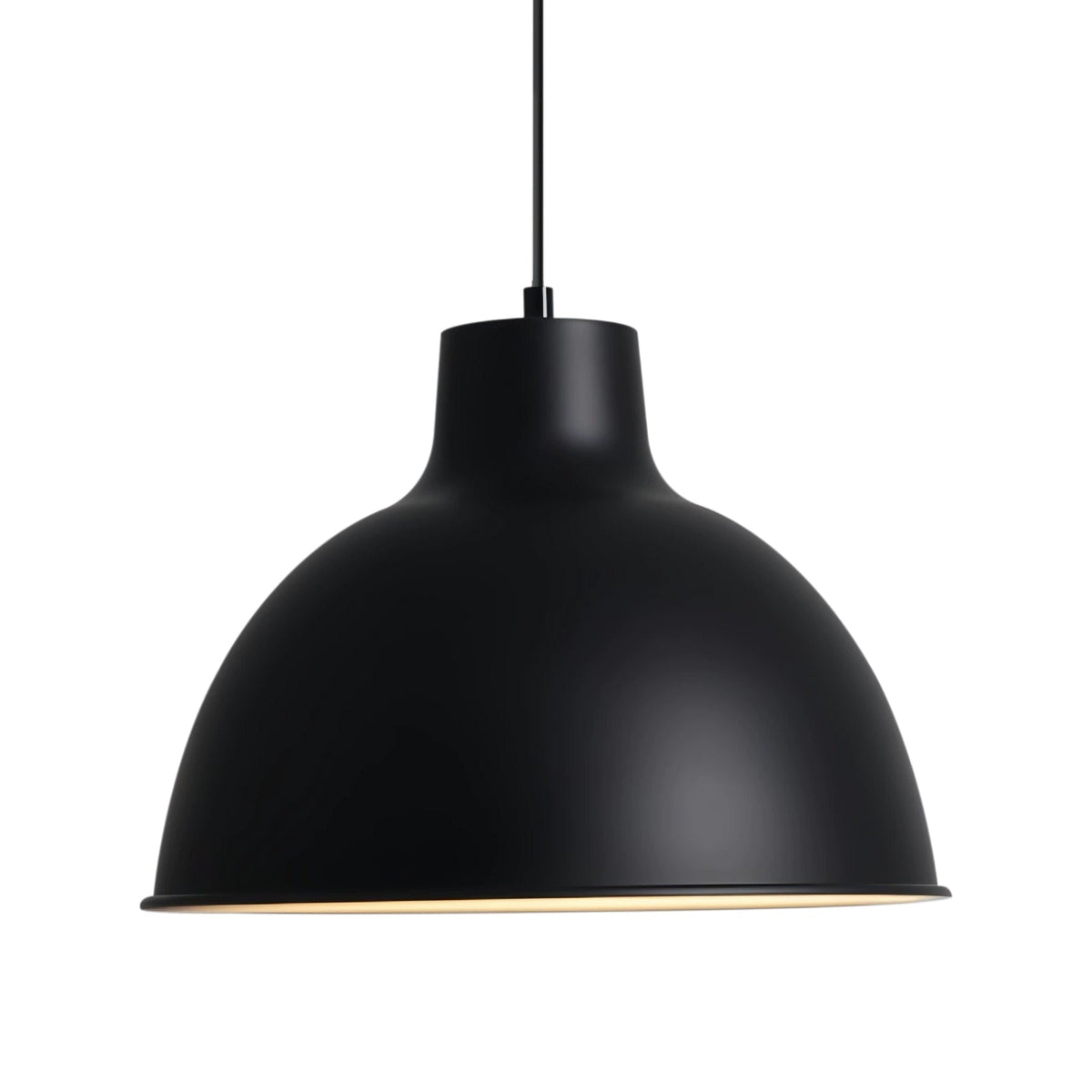 1-Luce Minimalista Moderna in Metallo Opaco a Cupola