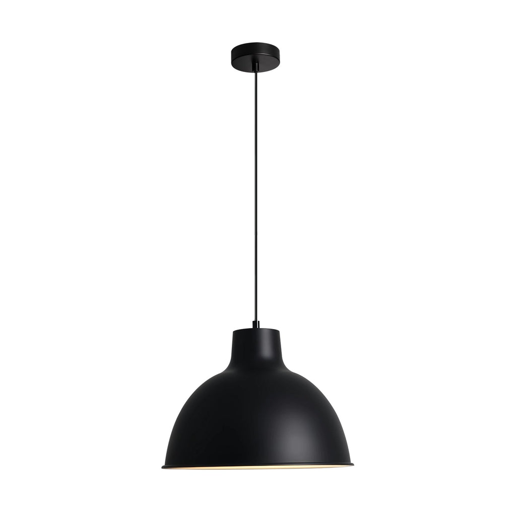1-Luce Minimalista Moderna in Metallo Opaco a Cupola