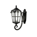 1-Luce Lanterna Vintage in Vetro Acqua Applique da Esterno