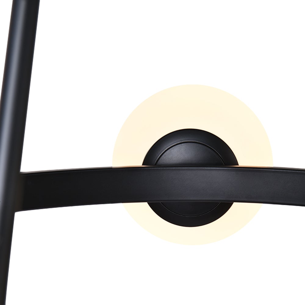 Lampadario a Bolle Nero a 5 Luci
