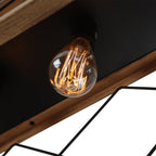 Lampadario Lineare Rettangolare a 5 Luci per Isola Cucina