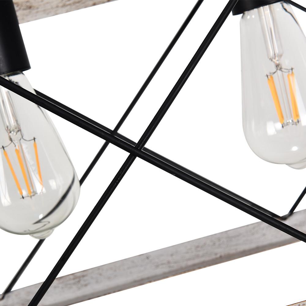 Lampadario Lineare Rettangolare a 5 Luci per Isola Cucina