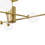 Plafoniera Semi Flush a 6 Luce in Vetro Globo Sputnik