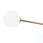 Plafoniera Semi Flush a 6 Luce in Vetro Globo Sputnik