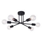 Plafoniera Semi Flush a 6 Luci Stile Sputnik