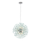 Lampadario Fuochi D'Artificio Dente di Leone Blu a 9 Luci