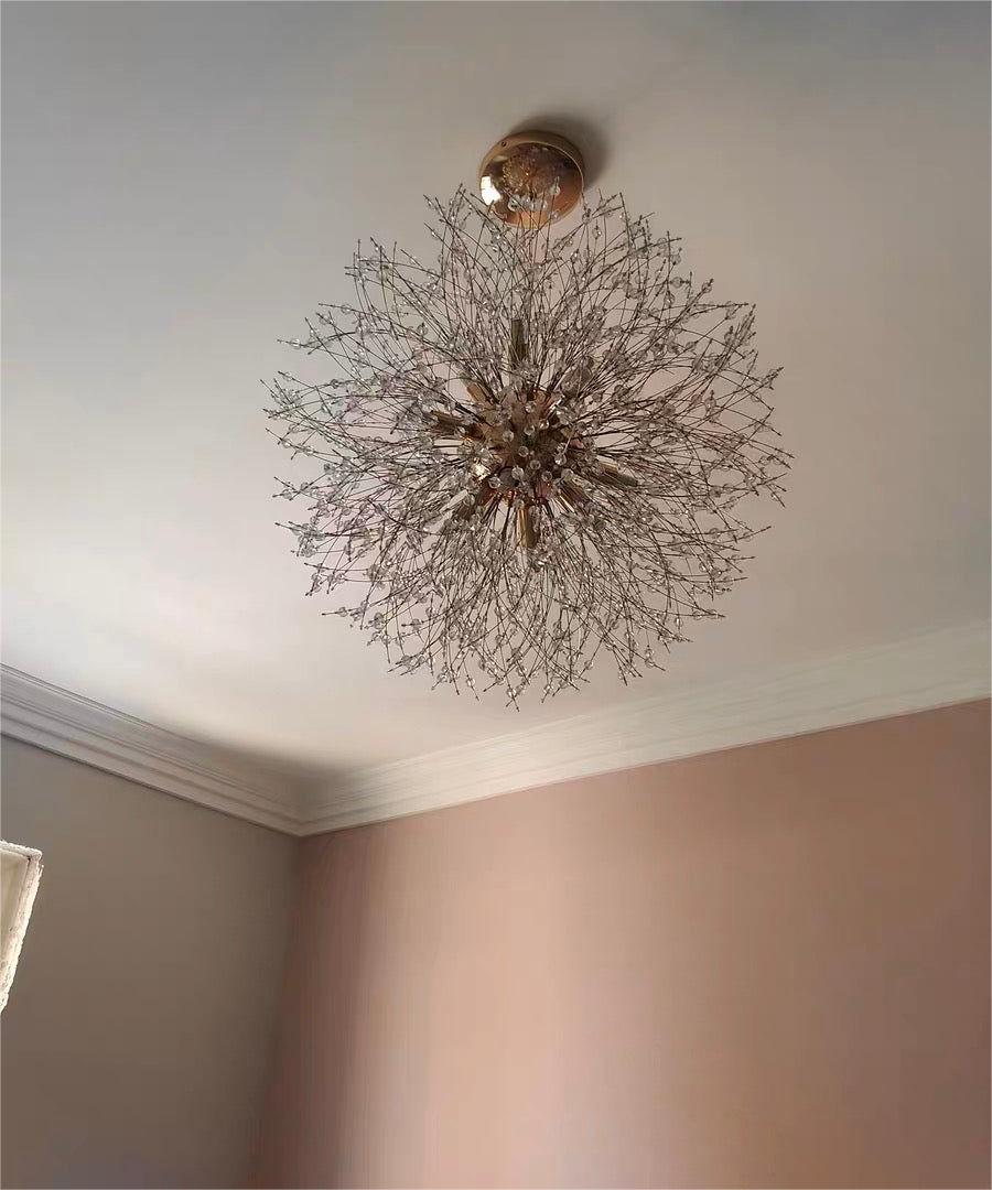 Lampada Sputnik Moderna Unica in Cristallo con 9 Luci