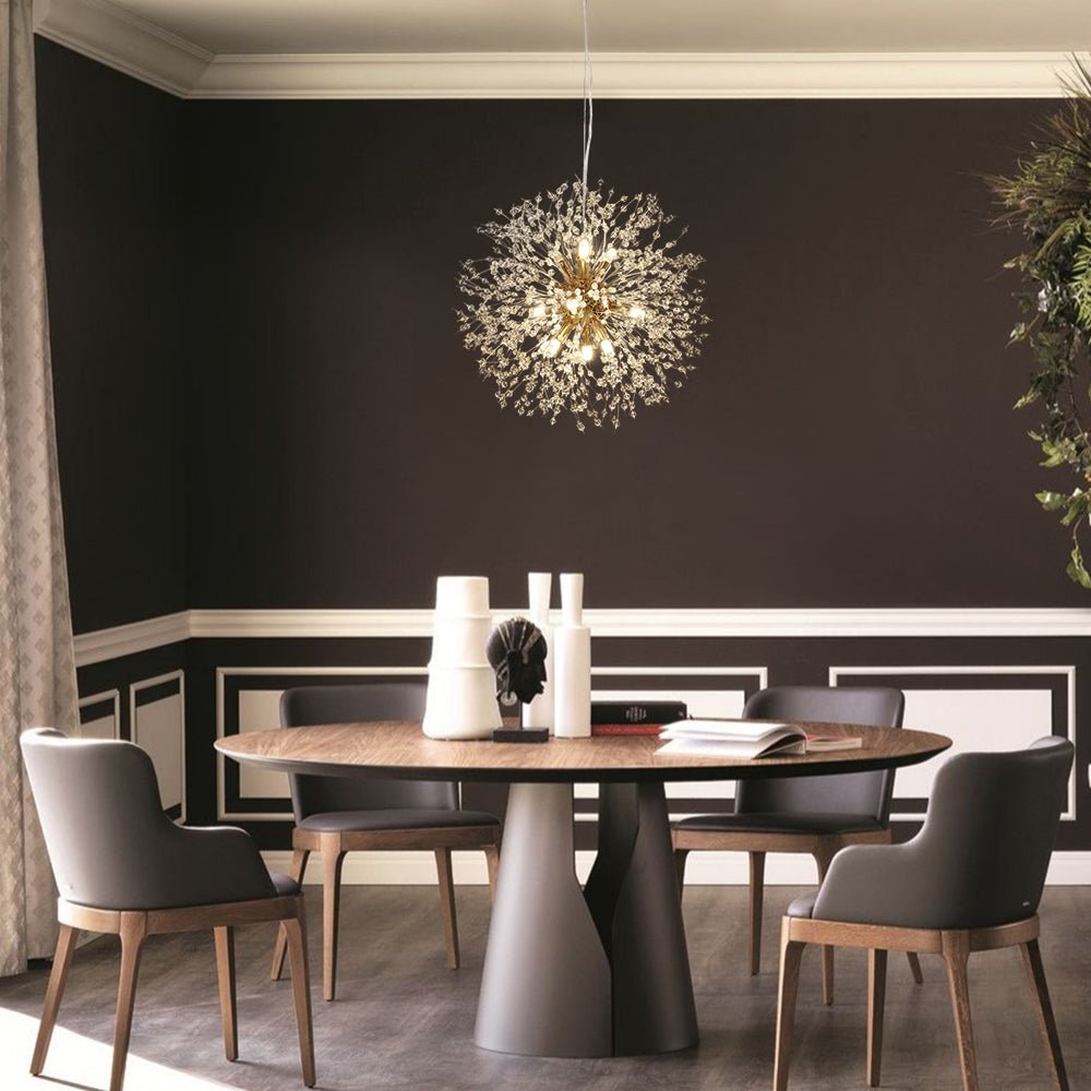 Lampada Sputnik Moderna Unica in Cristallo con 9 Luci