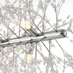 Lampadario Moderno Lineare in Cristallo a 9 Luci