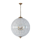 Lampadario in Cristallo Anticato a Globo