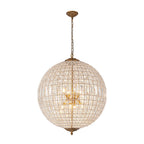 Lampadario in Cristallo Anticato a Globo
