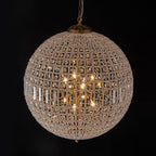 Lampadario in Cristallo Anticato a Globo