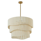 Lampadario Woven a Tamburo a Strati con 6 Luci in Stile Boho