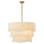 Lampadario Woven a Tamburo a Strati con 6 Luci in Stile Boho