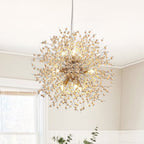 Lampadario Fuochi d'Artificio in Legno con Perline Boho