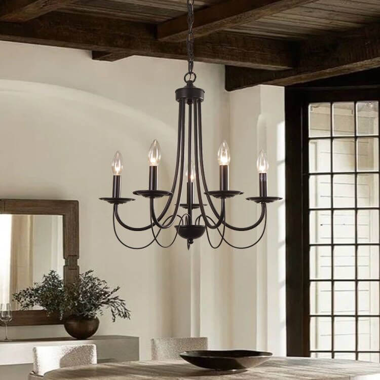 Candelabro in Metallo Semplice Stile Candela