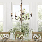 Lampadario a Candela in Stile Classico con 5 Luci