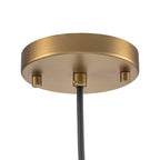 Lampadario a Cupola in Vetro Semi Trasparente con 1 Luce per Tavolo da Pranzo