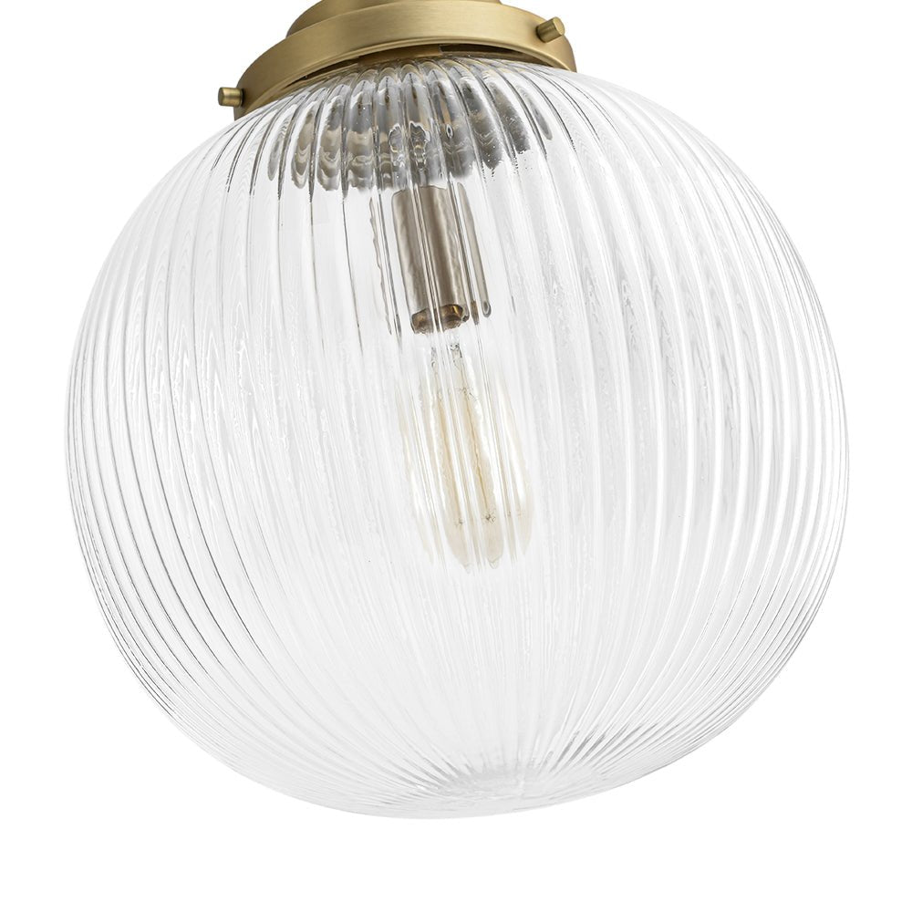 Lampada a sospensione contemporanea con orbita in vetro trasparente a ribasso 1 luce