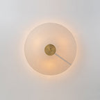 Lampada da soffitto con cono in tessuto di lino a 3 luci contemporanea