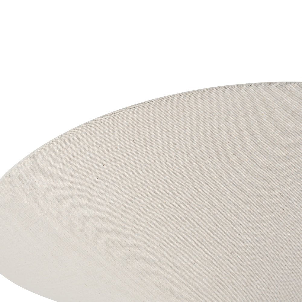 Lampada da soffitto con cono in tessuto di lino a 3 luci contemporanea