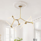 Design Asimmetrico Contemporaneo Lampadario a Rami con 10 Luci