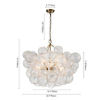 Lampadario a Bolle Ribattuto Contemporaneo