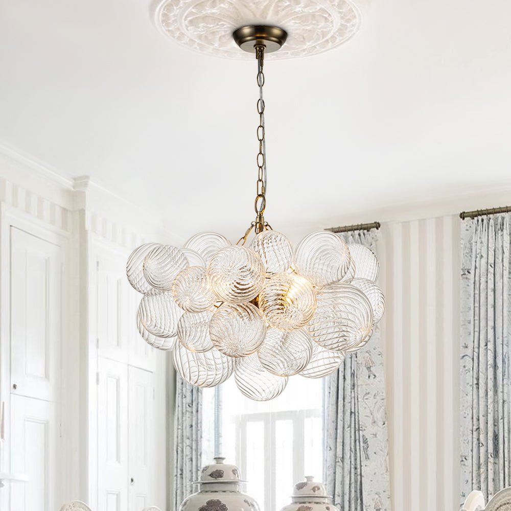 Lampadario a Bolle Ribattuto Contemporaneo