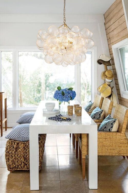 Lampadario a Bolle Ribattuto Contemporaneo