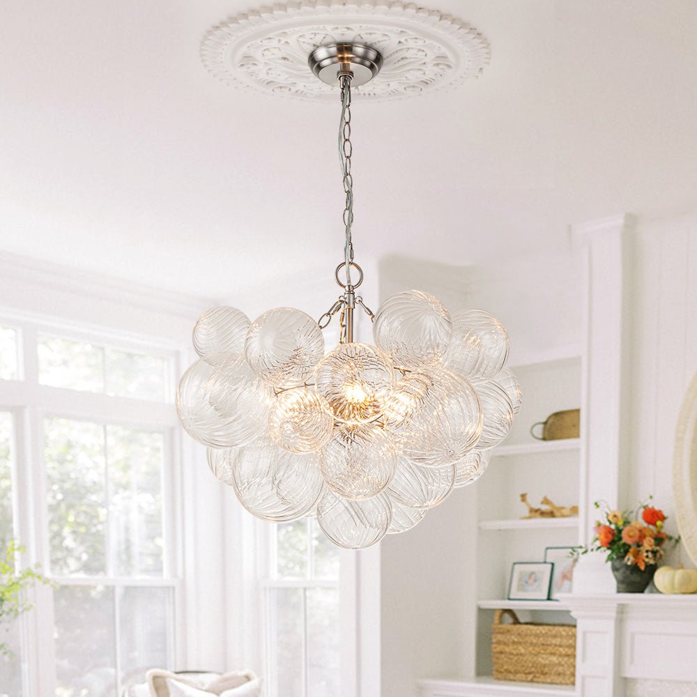 Lampadario a Bolle Ribattuto Contemporaneo