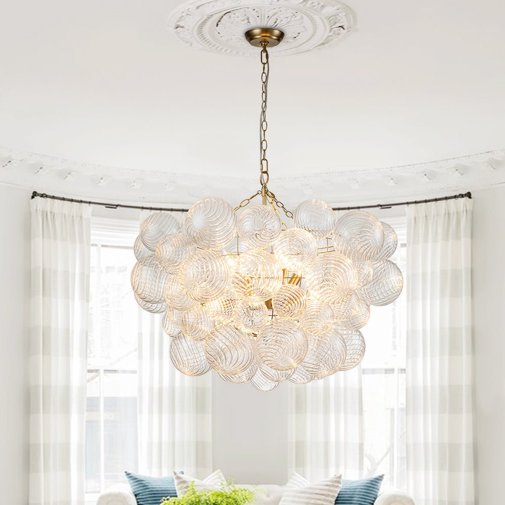 Lampadario a Bolle Ribattuto Contemporaneo