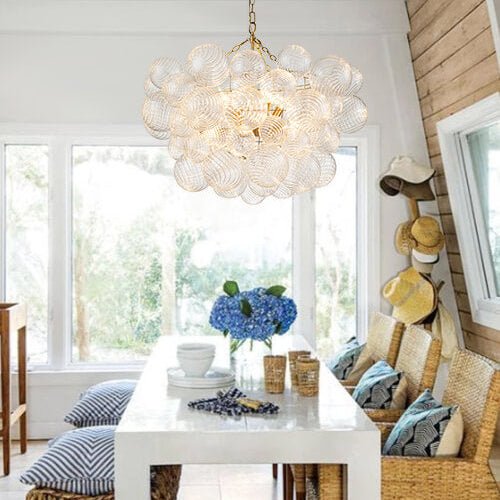 Lampadario a Bolle Ribattuto Contemporaneo
